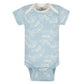 Grow By Gerber Baby Girls 5-Pack Short-Sleeve Onesies Bodysuits, Orange/Yellow/Green/Ivory, 0-3 Months