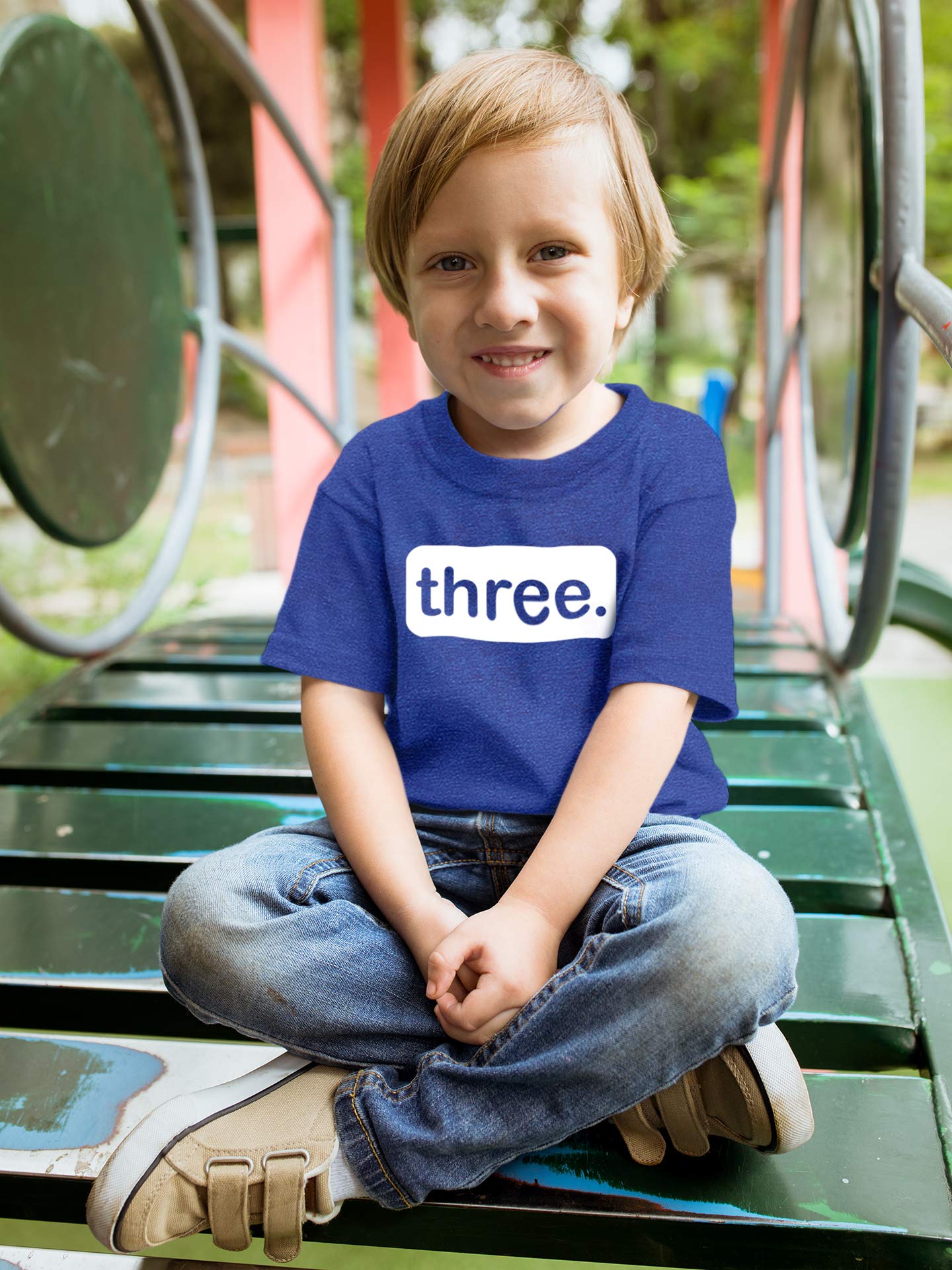 3Rd Birthday Shirt Boy Third Outfit 3 Year Old Toddler Gift Baby Tshirt Party Shirts (Charcoal Blue, 3T)