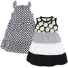 Hudson Baby Baby-Girls Cotton Dresses, Black Daisy, 2 Toddler