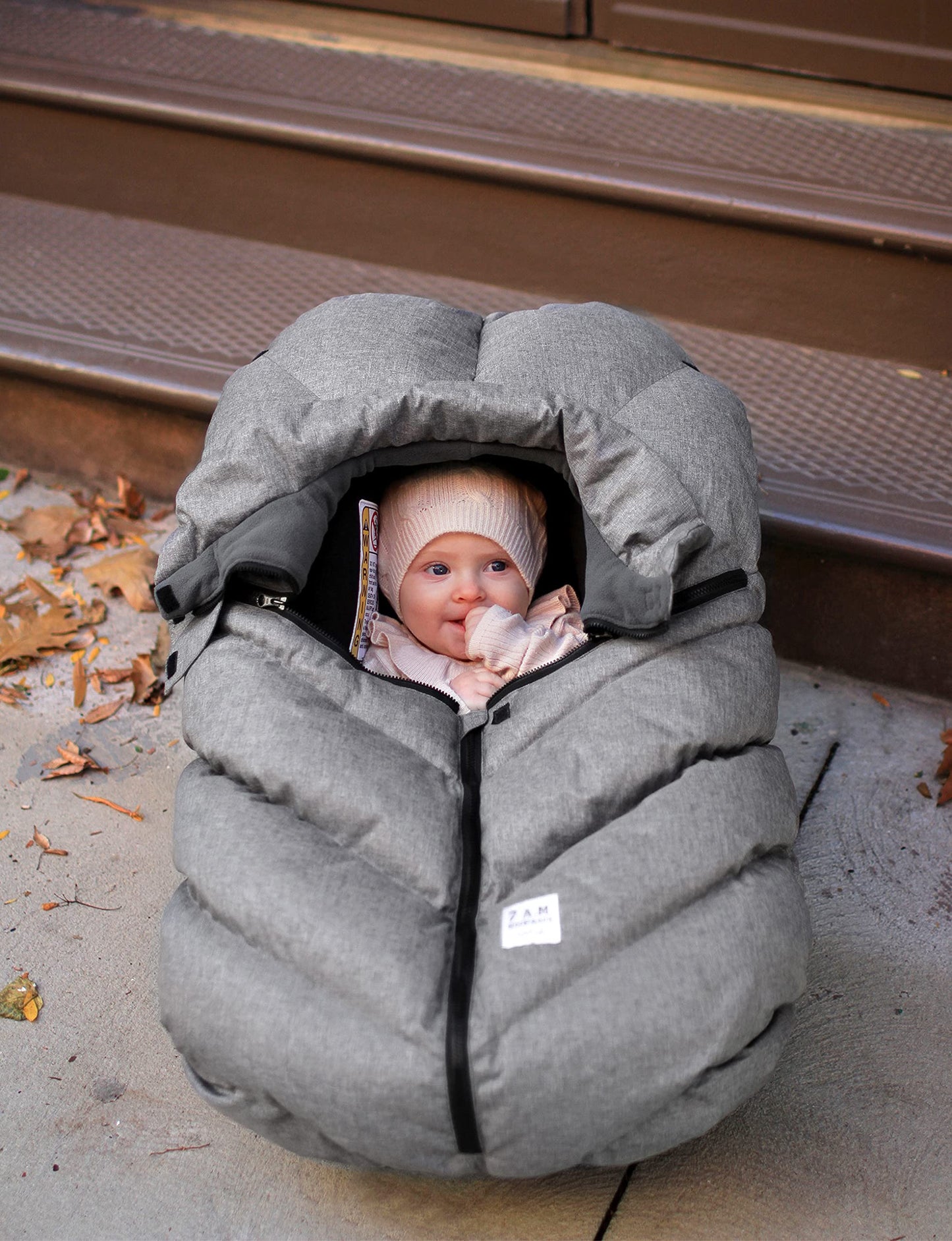7AM Enfant Car Seat Covers - Cocoon Baby Cover for Boys & Girls, Rain & Snow Repellent, Breathable Windproof, Center Zipper, Uni