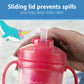 Dr. Brown'S Milestones Insulated Sippy Cup With Straw And Handles, Spill-Proof Tumbler With Lid, 2-Pack, Pink, 10 Oz/300 Ml, Bpa