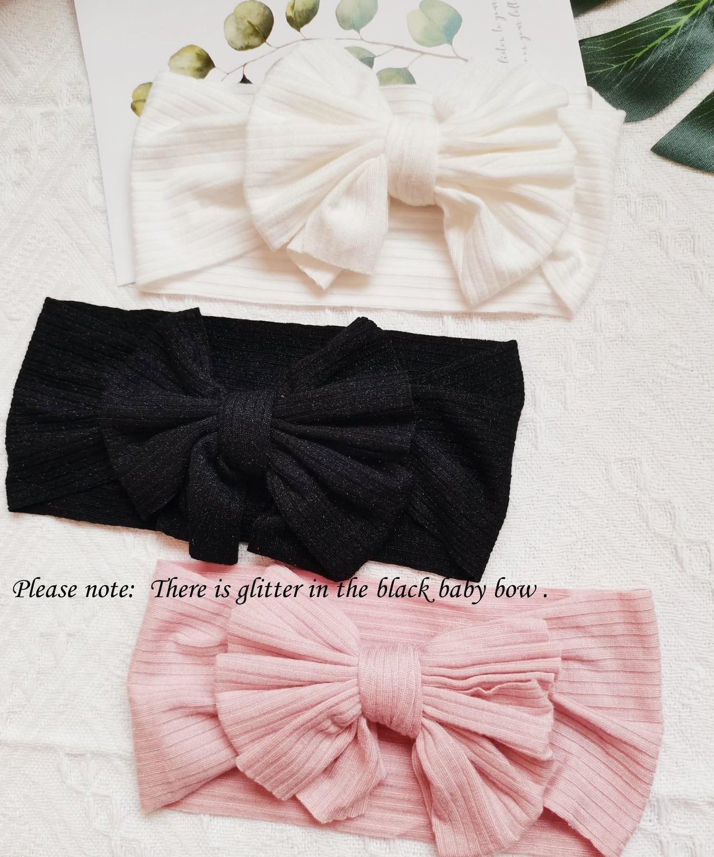 Hjiaruiky Baby Headbands Baby Girls Bows Headband Newborn Bow Handmade Soft Headbands With Bows Hairbands For Infant Toddler Bla