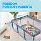 Orian Baby Playpen 74X50 Xl - Large Play Pen For Babies 6-12 Months & Toddlers 1-3 Years, Baby Fence & Play Yard, Baby Gate Play