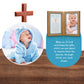 Yakucho Baptism Gifts For Boys - Baby Boy Baptism Gifts, Baby Picture Frame For Baby'S Baptism Or Christening, Blessing Card In