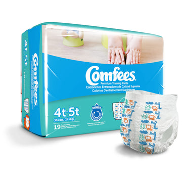 Cmf-B4 -  Comfees Training Pants Boys, 4T/5T, 19 Count (X6)