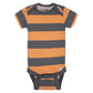 Grow By Gerber Baby Boys 5-Pack Short-Sleeve Onesies Bodysuits, Grey/Ivory/Orange, Newborn