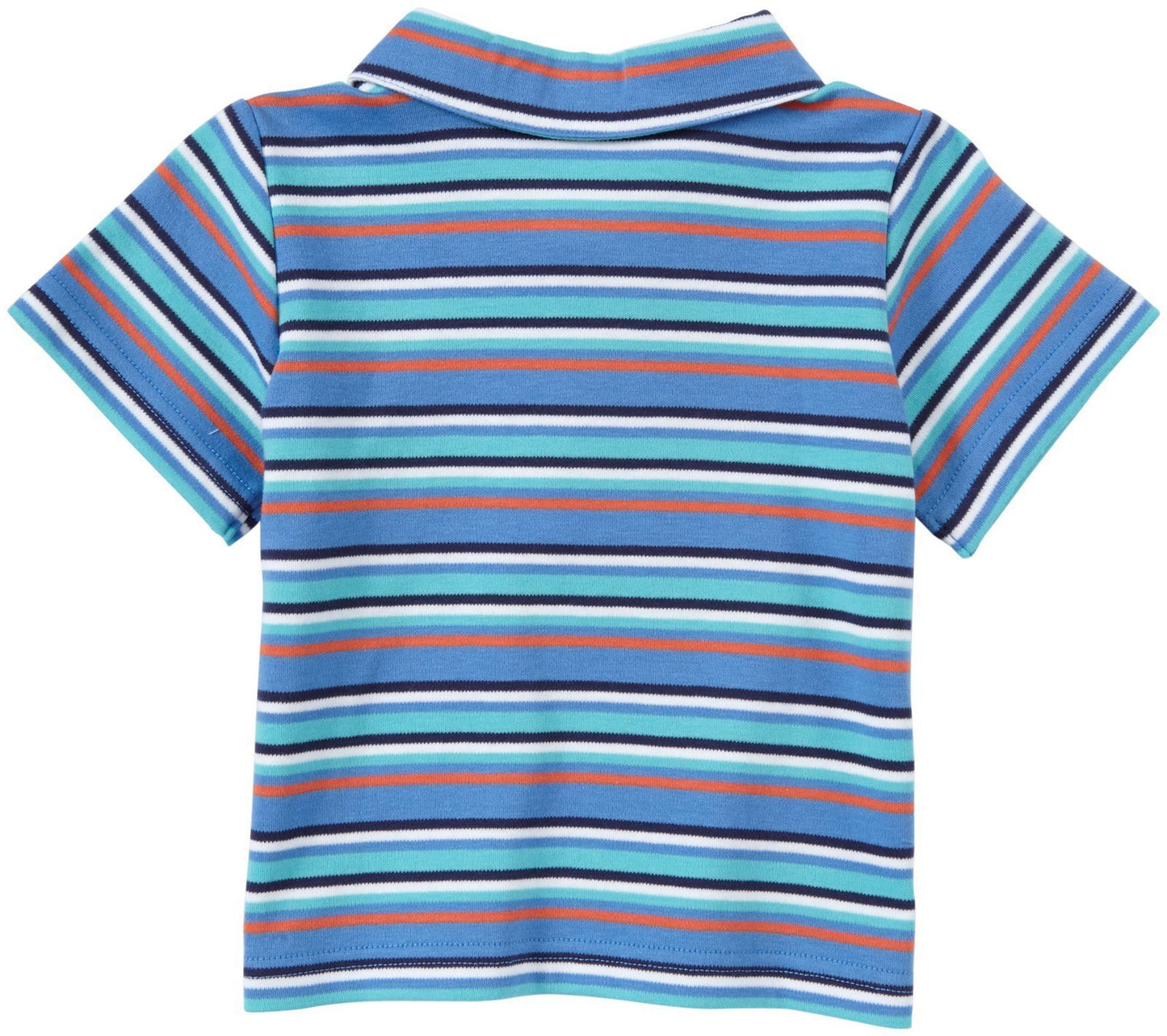 Zutano Multi Stripe Polo (Baby) - Periwinkle-18 Months
