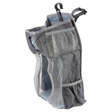 Hohopeti Hanging Diaper Bag Organizer for Crib Bedside Diaper Pouch Change Holder Separate Bag