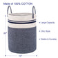 Woven Rope Laundry Hamper Basket by YOUDENOVA, 58L Tall Luandry Basket, Baby Nursery Hamper for Blanket Storage in Bedroom-Large