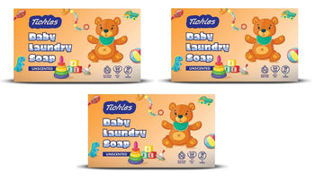 Tickles (Pack Of 3) Handmade Nirol Organic Unscented Washing Soap For Baby Clothes Diaper, Accessories Mainly For Sensitive Skin