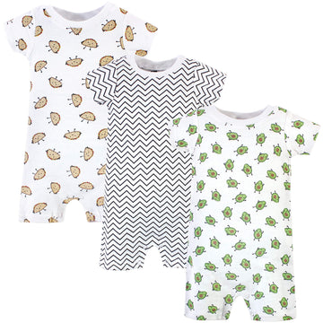 Hudson Baby Unisex Cotton Rompers, Aliviado, 3-6 Months