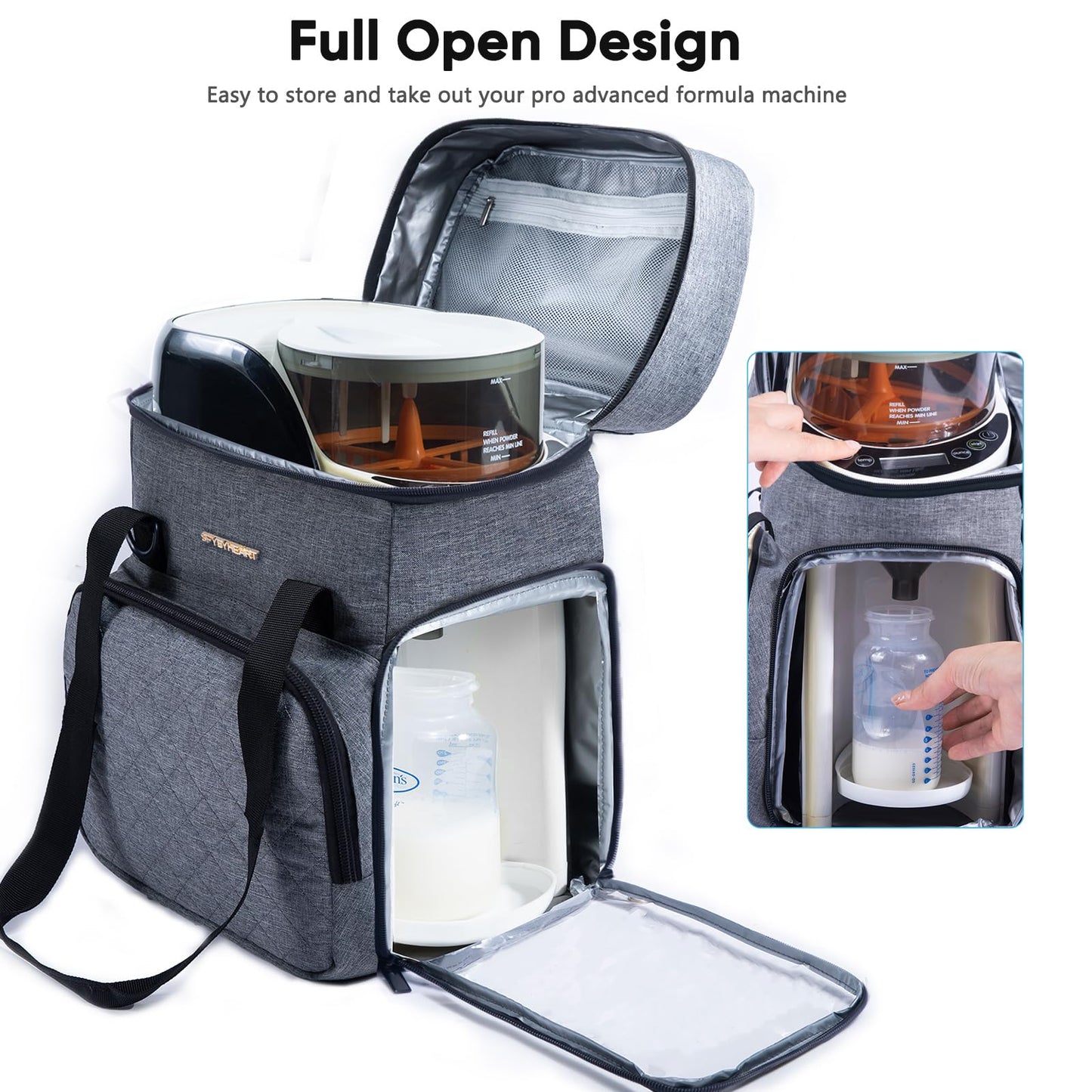 Sfybyheart Carrying Case Compatible With Baby Brezza Formula Pro Advanced Formula Dispenser Machine Carrying Bag - Baby Formula