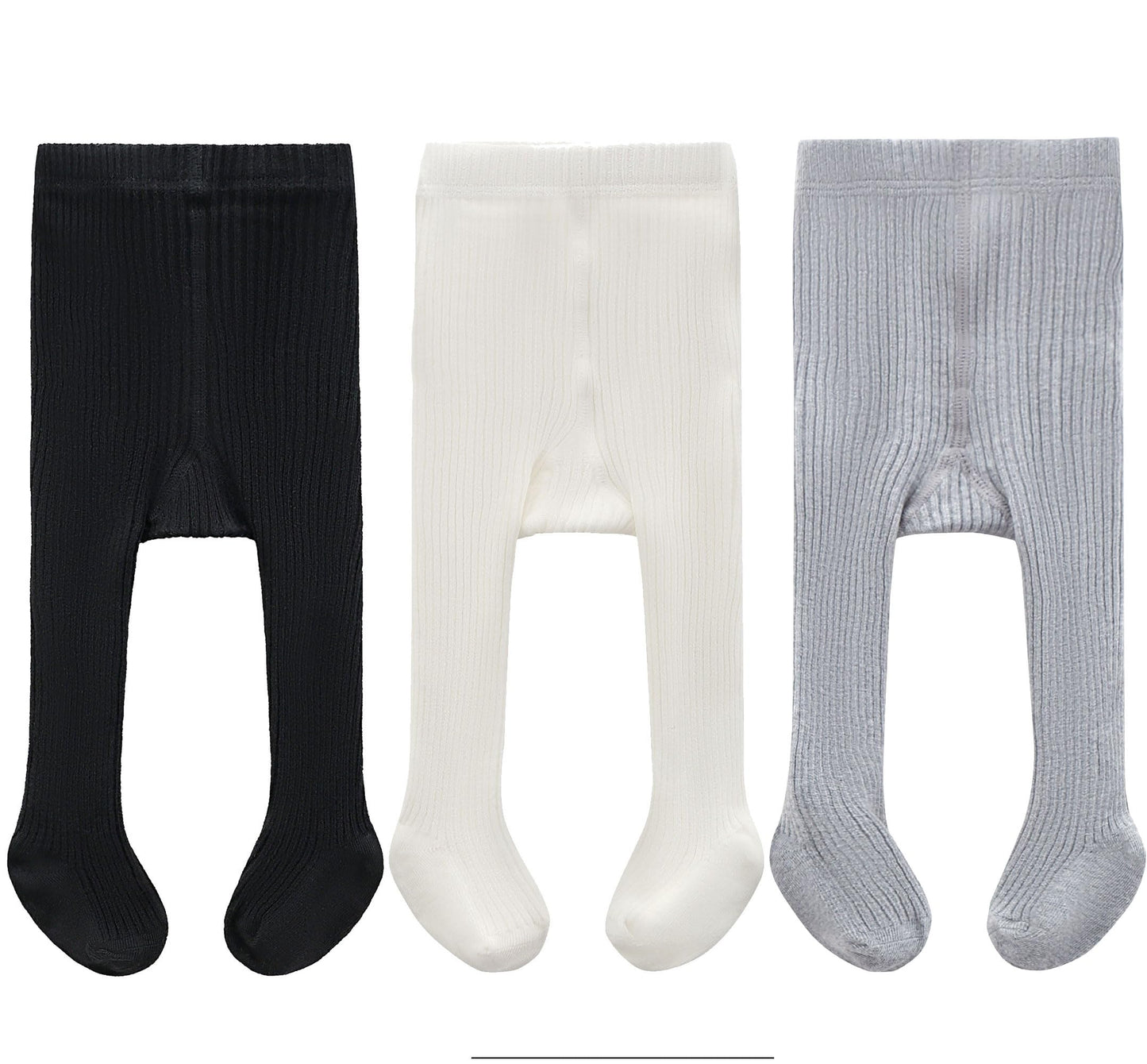 Cecorc Girls Tights - Thick Toddlers Girl Leggings -Dance Socks-Seamless Cable Knit Cotton Stockings - Infants Pantyhose 3 Pack,
