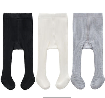Cecorc Girls Tights - Thick Toddlers Girl Leggings -Dance Socks-Seamless Cable Knit Cotton Stockings - Infants Pantyhose 3 Pack,