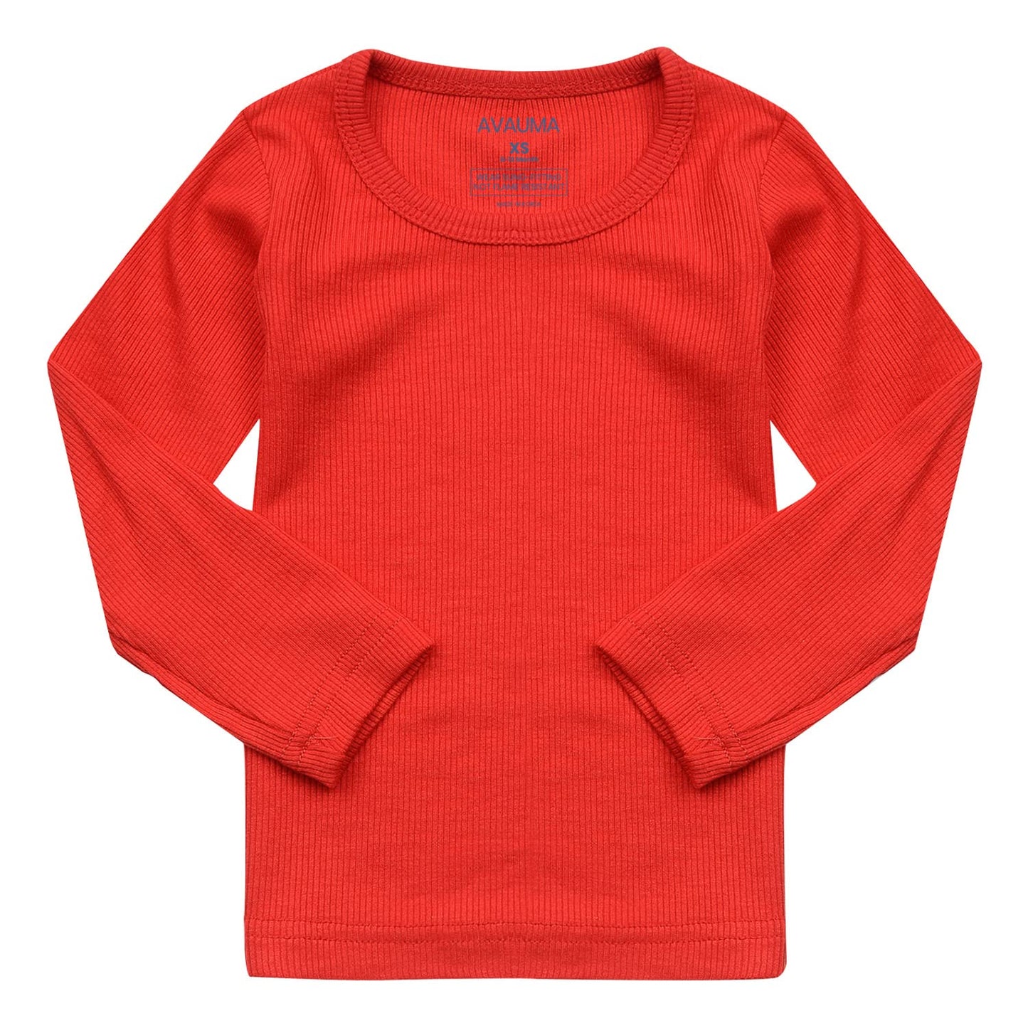 Avauma Baby Boys Girls Pajama Set Kids Toddler Snug Fit Ribbed Sleepwear Pjs For Daily Life Style (L/Red(L))