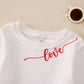 Modntoga Women Valentine'S Day Sweatshirt Toddler Girl Mommy And Me Crewneck Shirt Love Heart Print Long Sleeve Pullover Tops (W