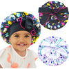 2pcs Pack Pattern Baby Bonnet Kids Bonnet Infant Satin Silk Hair Bonnets for Girls Boys Toddler Newborn Infants with tie Band Bo