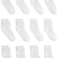 Simple Joys By Carter'S Baby 12-Pack Socks, White, 12-24 Months