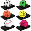 Skylety 6 Pieces Wrist Ball Wristband Sports Balls on a String Toy Includes Basketball, Baseball and Football Return Rubber Rebo