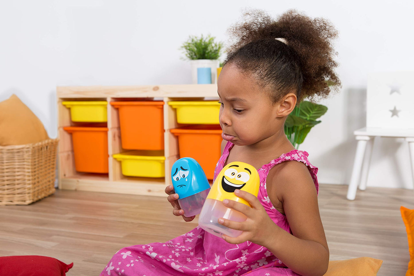 Miniland Emoticapsules. Multicolor and Funny Toy which Represent The Basic Emotions and Invite Children from 2 to 6 Years to Rec