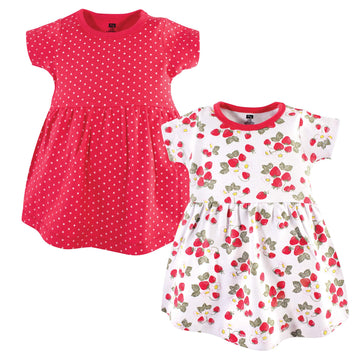 Hudson Baby Girl'S Cotton Dresses, Strawberries, 6-9 Months