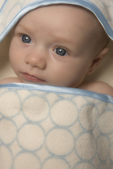 Swaddledesigns Organic Cotton Terry Velour Hooded Towel For Baby/Toddler, Absorbent With Satin Trim, Absorbent With Satin Trim,