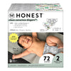 The Honest Company Clean Conscious Diapers | Plant-Based, Sustainable | Pandas + Barnyard Babies | Club Box, Size 2 (12-18 Lbs),