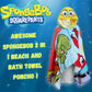 Spongebob Squarepants Hooded Towel 100% Cotton Kids Poncho Beach Bath Towel Swimming Wrap Changing Robe