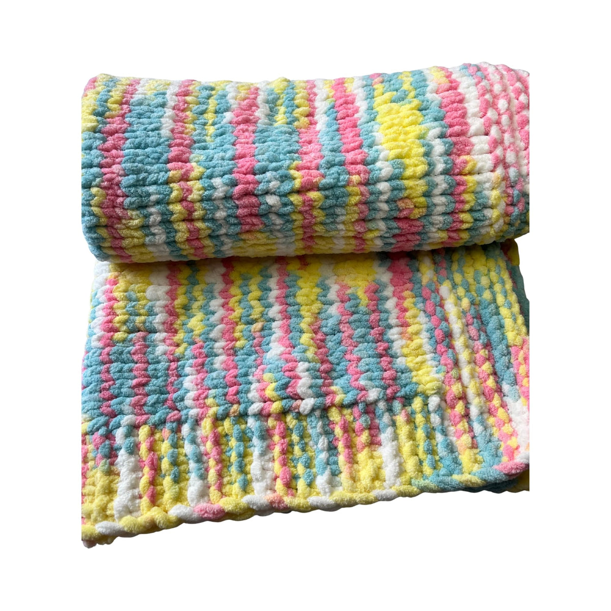 Guru Kirpa Woolens Baby Blankets Wraper 100% Wool Stroller Cover Receiving Blankets Pink, Blue & Yellow