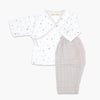 Masilo Organic Cotton Muslin Kimono Top And Pant Set For Baby, 0 To 6 Months  Starry Night (Metallic)