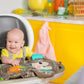 Bright Starts Hungry Monkey Tummy Time Water Mat, Baby Play Mat, Inflatable Sensory Toy For Infants Age 0-6 Months