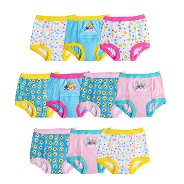 Baby Shark Unisex Training Pant Multipacks With Success Tracking Chart & Stickers, Sizes 18M, 2T, 3T, 4T, 10-Pack Assorted Pink,