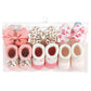 Hudson Baby Baby Girls' Headband And Socks Giftset, Blush Rose, One Size