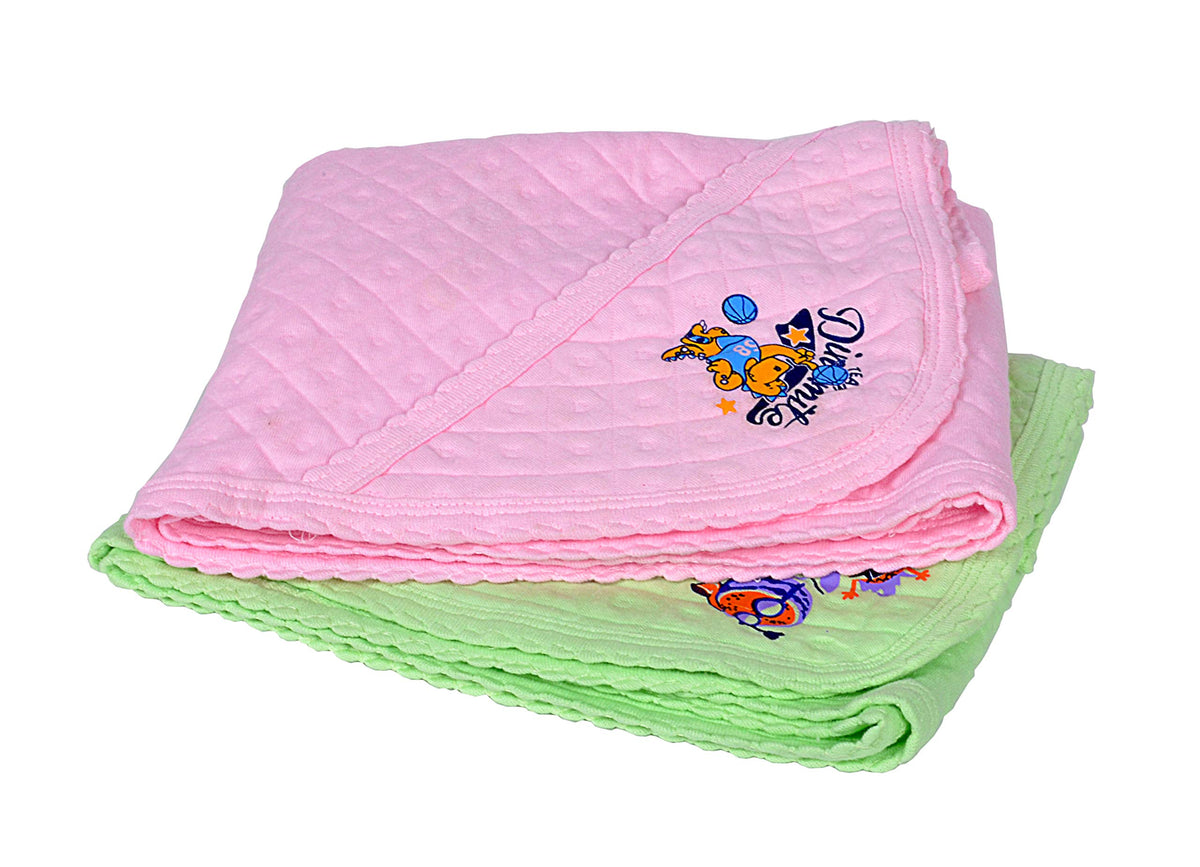 Sathiyas 100% Soft Cotton Baby Hooded Towels  Pack of 2