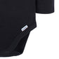 Gerber Unisex Baby Long Sleeve Solid Onesies Multi-Pack Interlock 180 Gsm, Black
