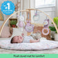 Ingenuity Cozy Spot Reversible Duvet Activity Gym & Play Mat With Wooden Bar - Calla, Ages Newborn + , 33X33X19 Inch (Pack Of 1)