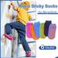 Hycles Boys Girls Non-Slip Toddler Socks Grip Ankle Sticky Sock Anti-Skid Socks For Kids 6 Pairs For 6-9 Years Kids