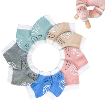 Bosoner Baby Crawling Anti-Slip Knee Pads,Unisex Baby Toddlers Kneepads Leg Warmer 5 Pairs