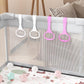 10Pcs Walk Assistant Plastic Baby Crib Pull Rings For Baby Baby Pull Up Rings Cot Hanging Rings For Infant Baby Toddler Practice