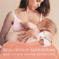 The Dairy Fairy Rose Pumping Bra Hands Free Nursing Bras For Breastfeeding, Soft Breast Feeding Bras For Women Of All Body Types
