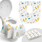 Toilet Seat Covers Disposable - 20 Pack - Waterproof, Ideal For Kids And Adults - Extra Large, Individually Wrapped For Travel,