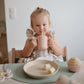 Mushie 100% Silicone Training Cup & Straw For Toddlers | 6 Months+ (Natural)