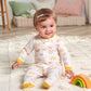 Gerber Baby Girls 4 Pack Sleep 'N Play Footie Golden Floral Newborn