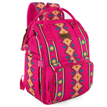 Montana West Wrangler Callie Diaper Bag Backpack With Stroller Straps Multifunction Baby Travel Bag Wg2204-9110Hpk