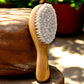 Comfy Cheeks Baby Hair Brush For Infants | Soft Bristles For Newborns | Gentle Wooden Brush For Baby Hair Grooming | Safe Scalp 