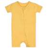 Gerber Unisex Baby Buttery-Soft Short Sleeve With Viscose Made Eucalyptus Romper, Honey, 18 Months Us