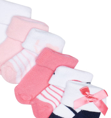 Luvable Friends Unisex Baby Newborn And Baby Socks Set, Ladybug, 0-3 Months