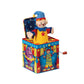 Schylling Silly Circus Jack in the Box - Classic Childrens Musical Toy - Colorful Embossed Tin Box and Friendly Plush - Age 18