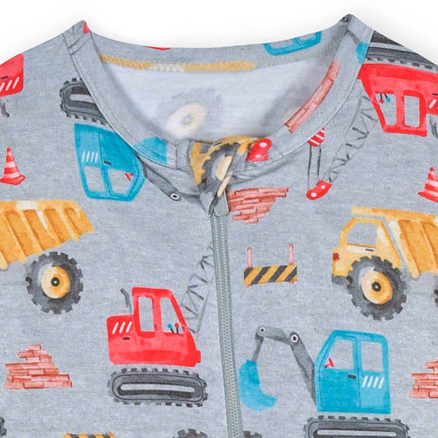 Gerber Unisex Baby Toddler Buttery Soft Snug Fit Footed Pajamas With Viscose Made From Eucalyptus, Construction, 18 Months