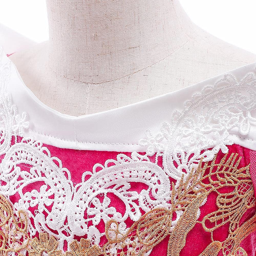 Dressy Daisy Beauty Princess Costume Dress Up For Little Girls Halloween Birthday Party Fancy Ball Gown Size 10